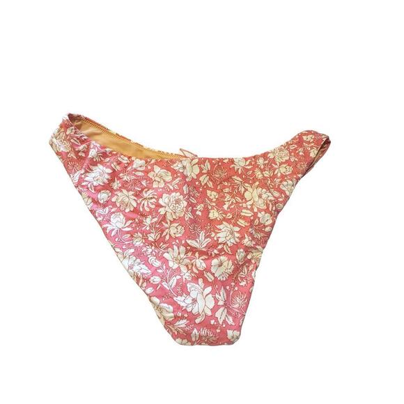 J. Crew Women's Curved Waist Cheeky Bikini Bottom Pink Tossed Floral Size XL NWT - Picture 2 of 10
